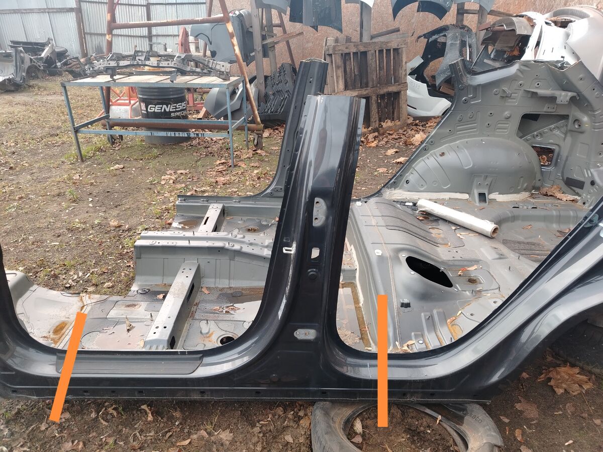 Порог со стойкой левый Hyundai Tucson IV (2020-2025)