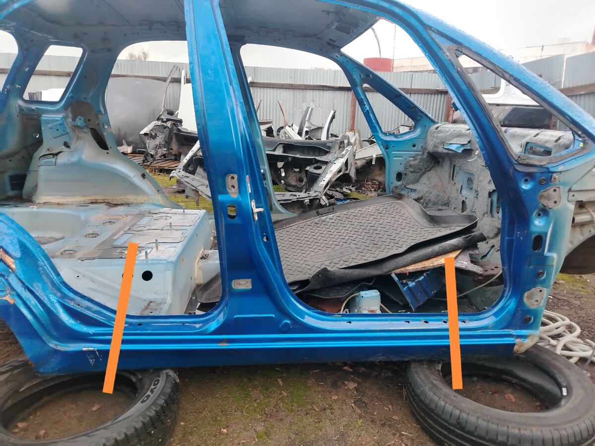 Порог со стойкой правый Suzuki SX4 (SX4 Classic) I (2006–2014)