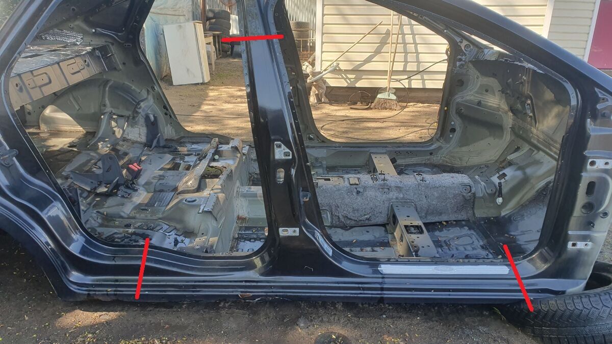 Порог со стойкой правый Ford Mondeo (4) IV рестайлинг (2010–2015)