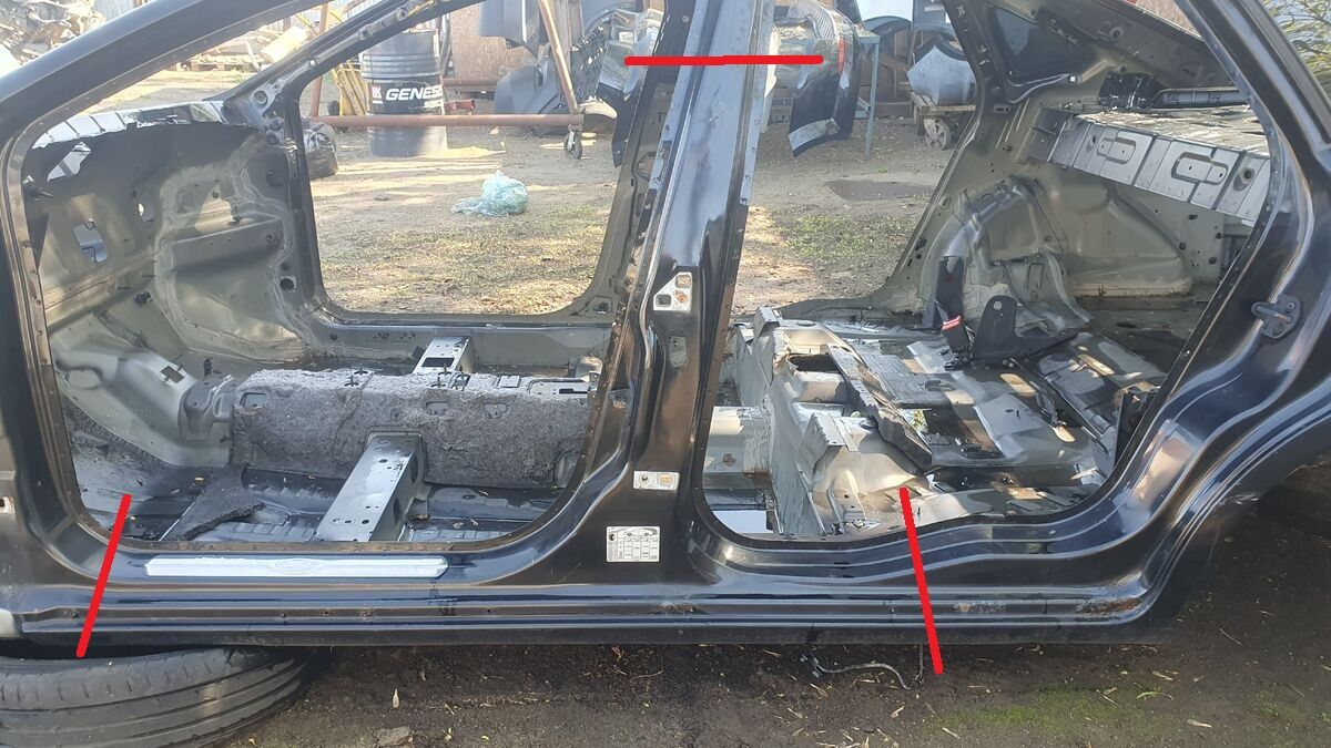 Порог со стойкой левый Ford Mondeo (4) IV рестайлинг (2010–2015)