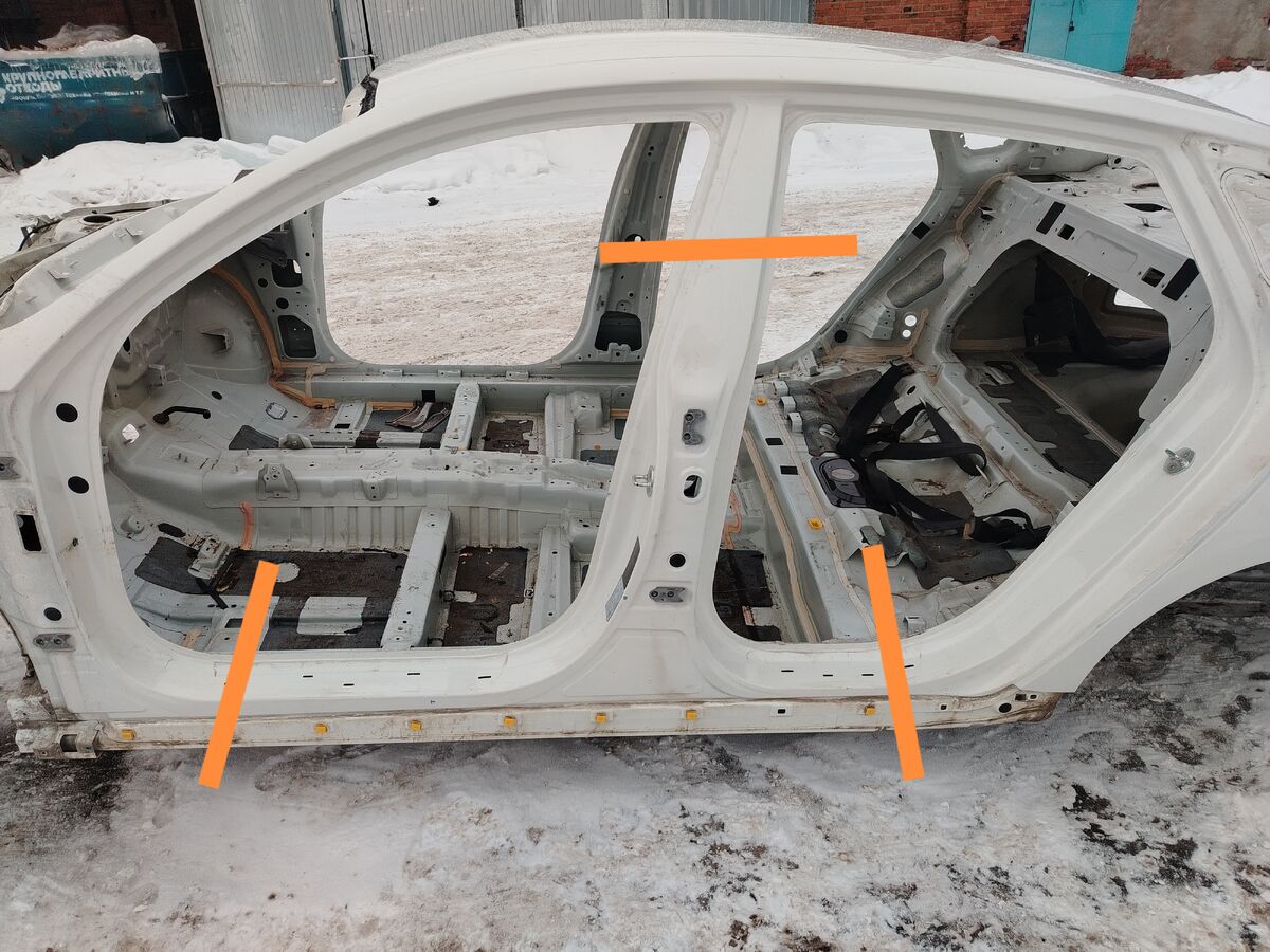 Порог со стойкой левый Kia Optima (JF) IV рестайлинг (2018– н.в.)