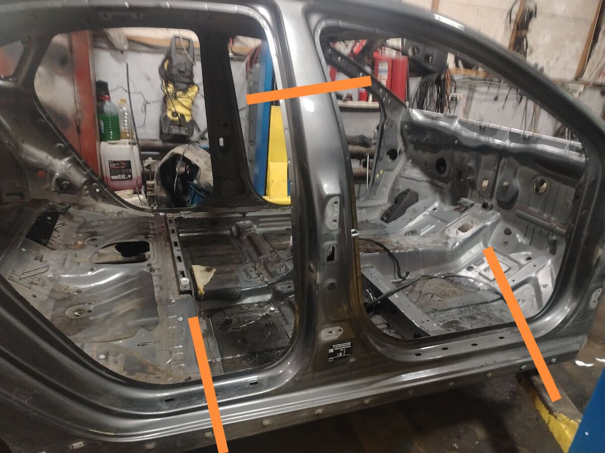 Порог со стойкой правый Kia Cerato IV (2018– н.в.)