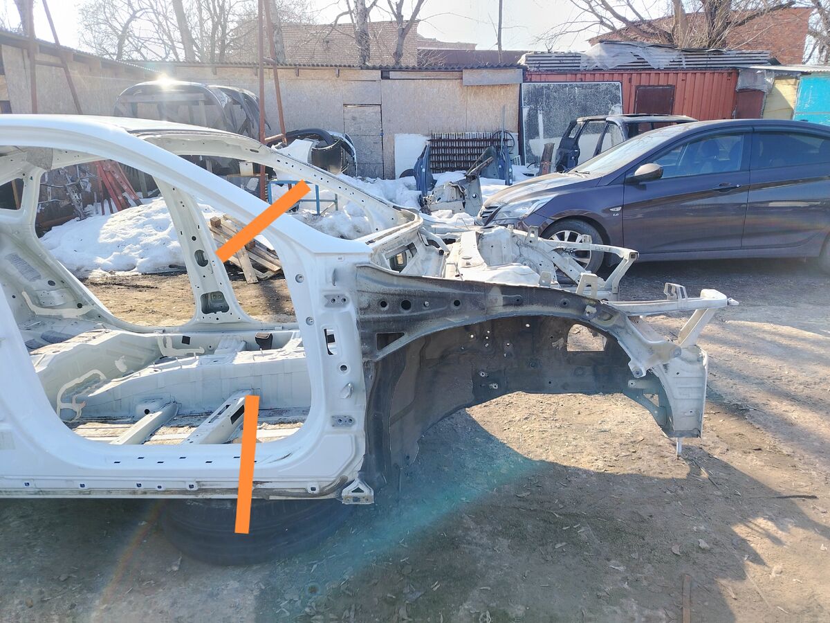 Лонжерон передний правый Hyundai Sonata (DN8) VIII (2019– н.в.)