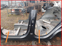 Порог со стойкой левый Hyundai Tucson 4 NX4 оригинал 2020-2025 (71312N7D00)