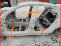 Порог со стойкой левый Kia Optima 4 JF оригинал 2016-2020 (71312D4D50)