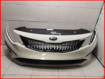 Бампер передний Kia Optima 4 JF оригинал рестайлинг в сборе 2018-2020 (86360D4500)
