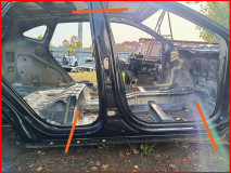Порог со стойкой правый Hyundai Tucson NX4 оригинал 2020-2025 71322N9D00