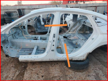 Порог со стойкой левый Hyundai Sonata DN 8 оригинал 2019-2025 (71312L1D00)